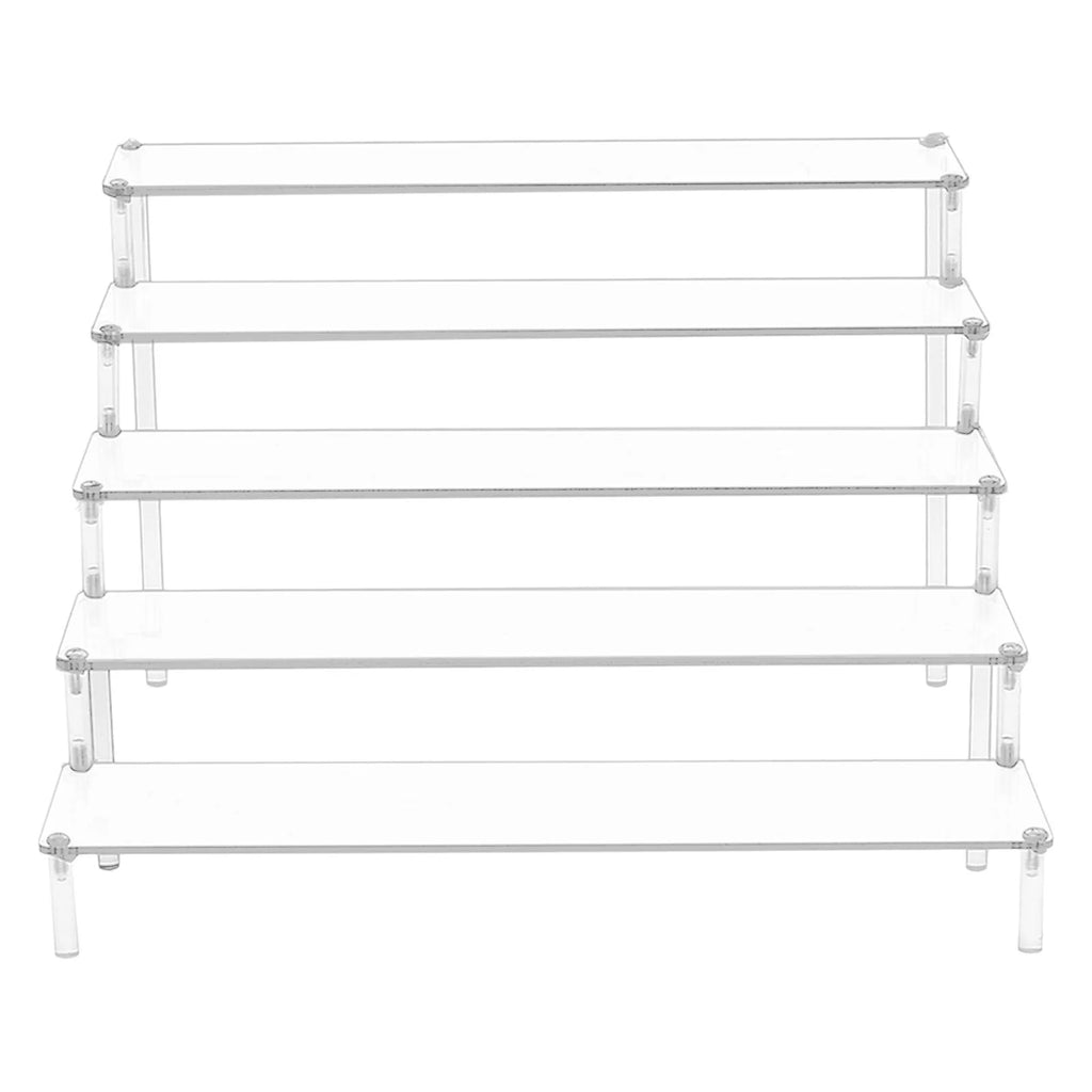 Transparent Acrylic Display Riser Shelf, 5 Tier E11517