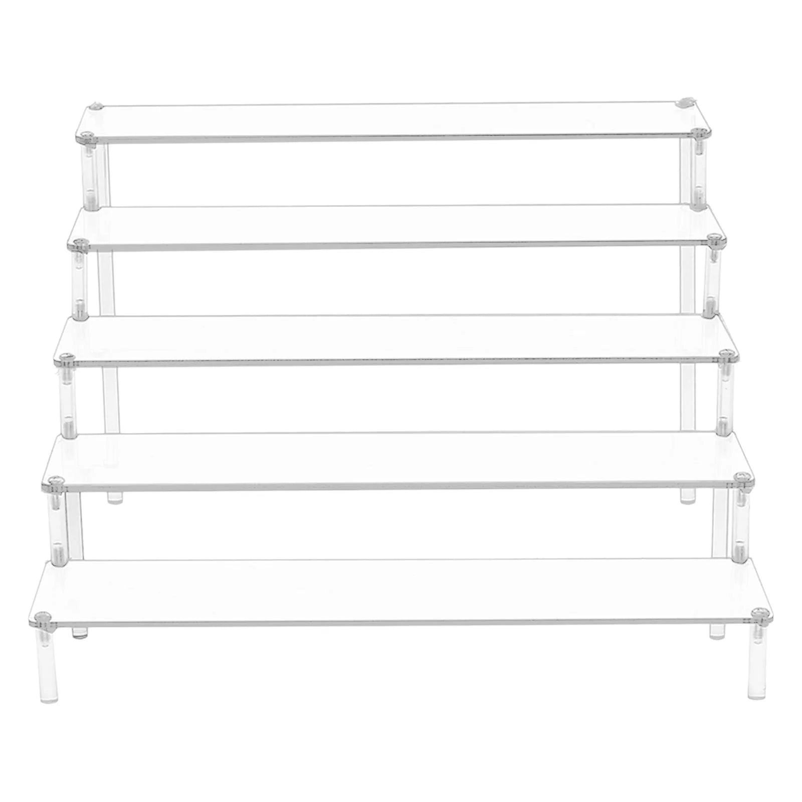 Transparent Acrylic Display Riser Shelf, 5 Tier E11517