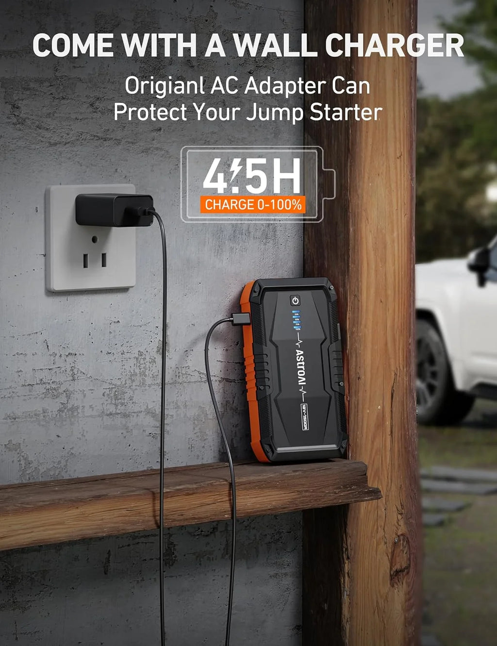 Car Jump Starter 1500A Portable 12V Auto Battery Booster T737844