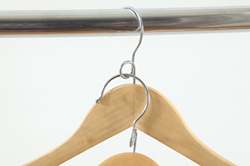Proman Products Kascade Wooden Hangers 50 Pack, Natural D4941