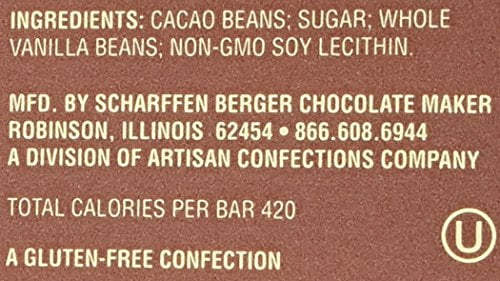 SCHARFEEN BERGER Artisan Chocolate Bars, Extra Dark, 3 oz (Pack of 6) U371689