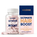 Moerie Ultimate Hair Boost Supplements for Women & Men - Hair, Skin, Nails Vitamins with Biotin & Minerals for Hair Health - Thicker Hair - 60 Capsules