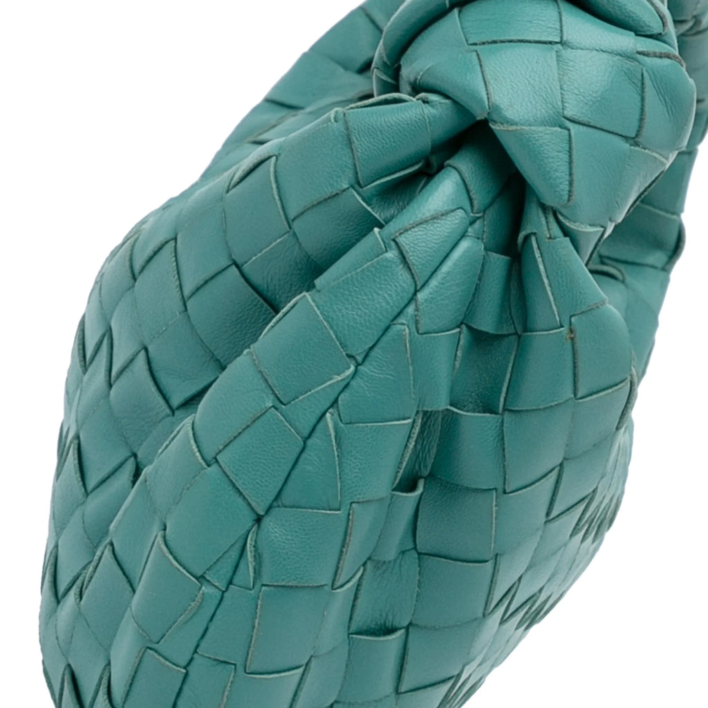 Bottega Veneta Mini Intrecciato Jodie Calf Leather Blue Handbag D874