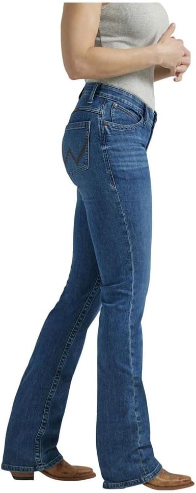 Wrangler Women's Willow Mid Rise Bootcut Jean - Jennifer Blue R921