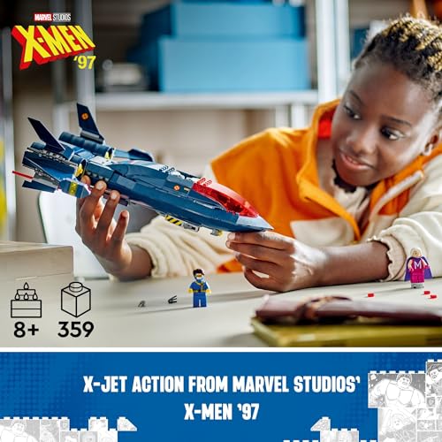LEGO Marvel X-Men X-Jet Building Kit with 4 Minifigures, Ages 8+ T6691