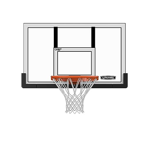 Lifetime 73729 48 in. Shatter Proof Backboard Rim Combo, Orange/White G132282