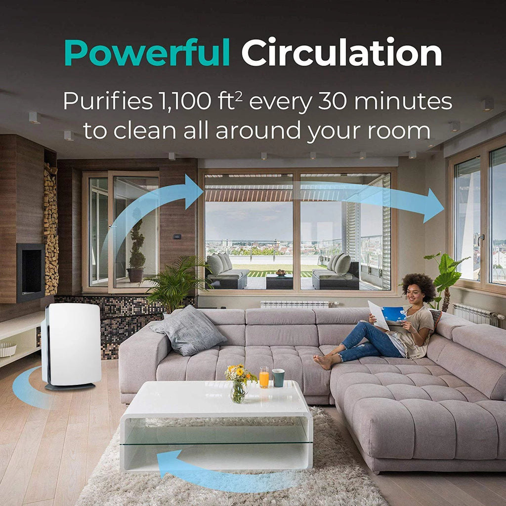 Alen BreatheSmart Classic Air Purifier with True HEPA Filter, 1,100 SqFt R343
