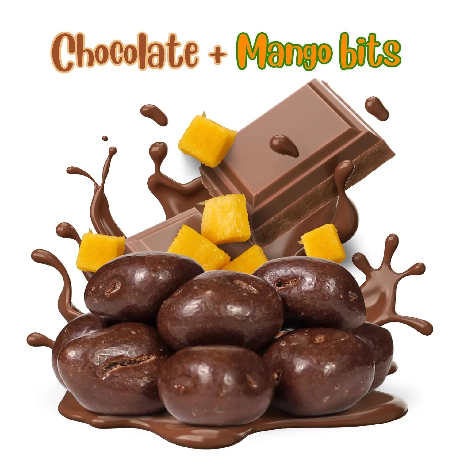Milk Chocolate Covered Dried Mango by It's Delish, 60 oz Jumbo Container R400404
