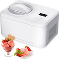 Auseo 1.5qt Ice Cream Maker with Compressor，Electric Automatic Ice Cream Machine,20lbs