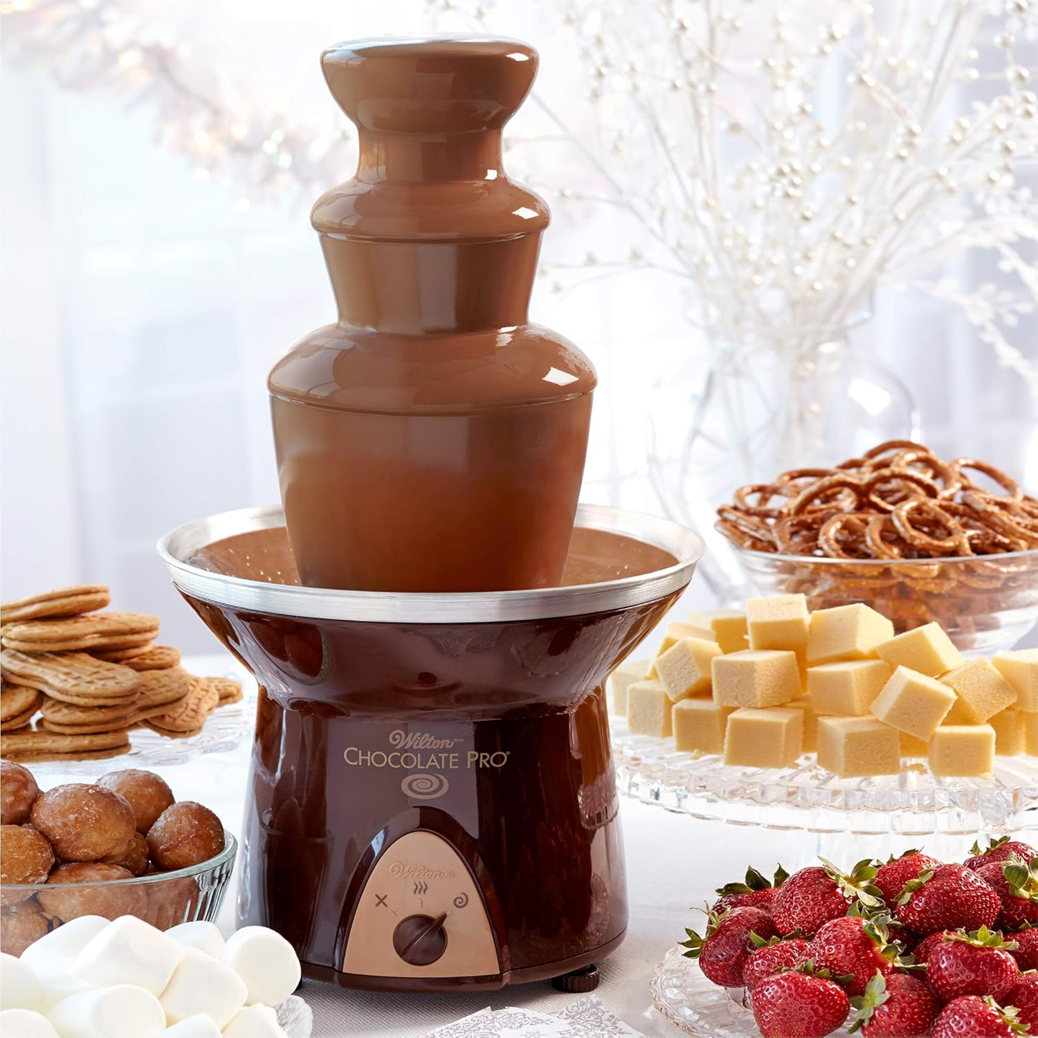 Wilton Chocolate Pro 3-Tier Chocolate Fountain, 16-Inch, 4-lb Capacity O990478