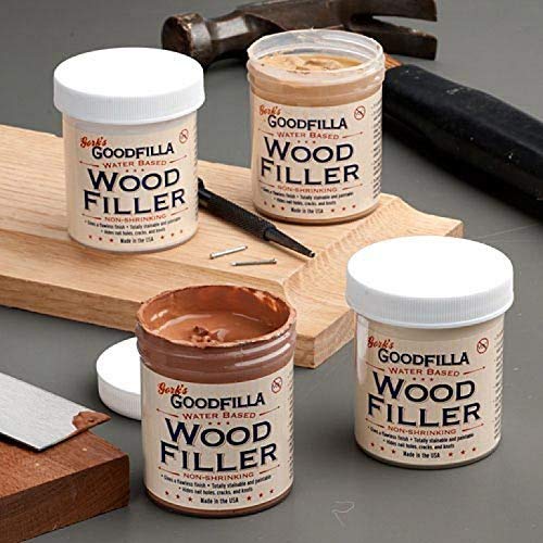 Water-Based Wood & Grain Filler - Neutral Base - 1 Quart by Goodfilla B198625
