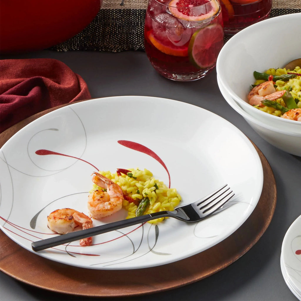 Corelle Splendor White and Red 12-Piece Dinnerware Set N484771