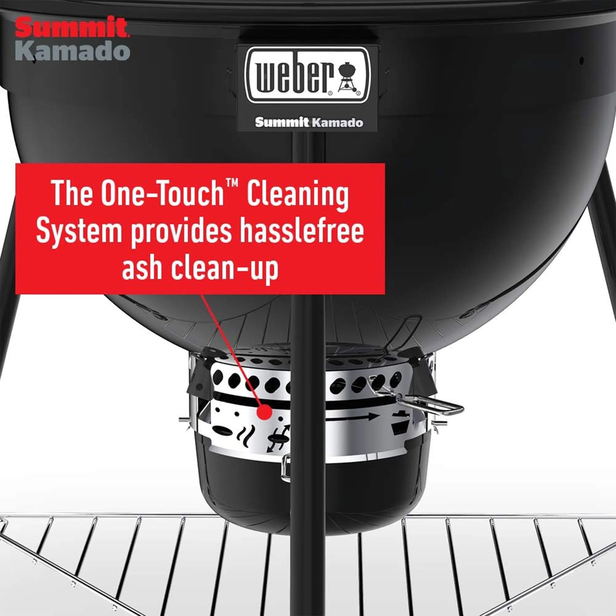 Weber Summit Kamado E6 Charcoal Grill with Stainless Steel Lid, Black E91220