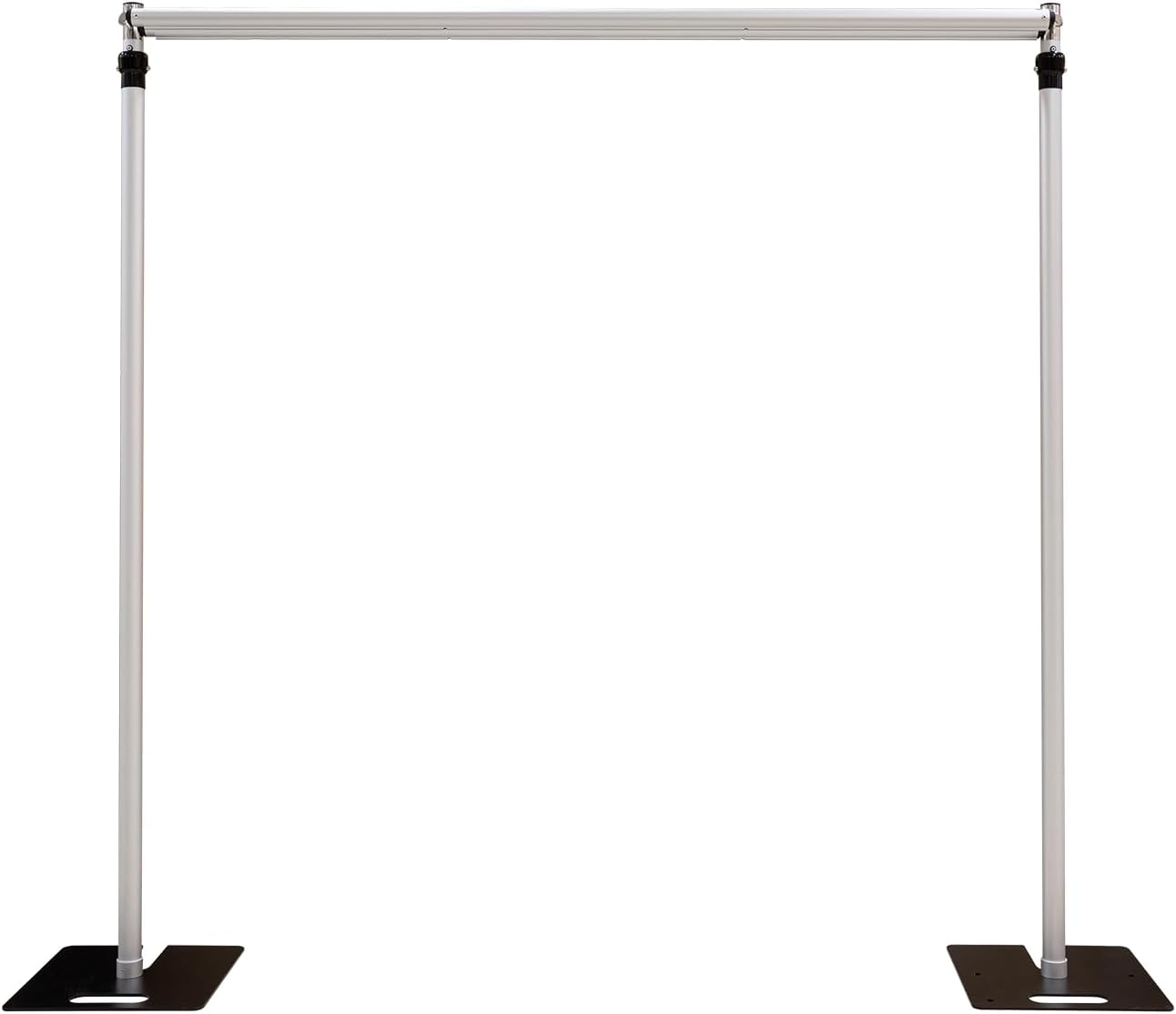 Backdrop Stand, 10x10Ft Adjustable Backdrop Support System Kit Aluminum Alloy Background Stand, Heavy Duty Double Crossbar Pipe and Drape Kit for Event,Birthday Party and Wedding Decor