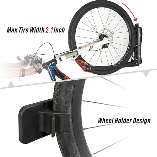 Wallmaster BIKEPAL Swivel Bike Rack Wall Mounted Storage, 4 Pack W420578