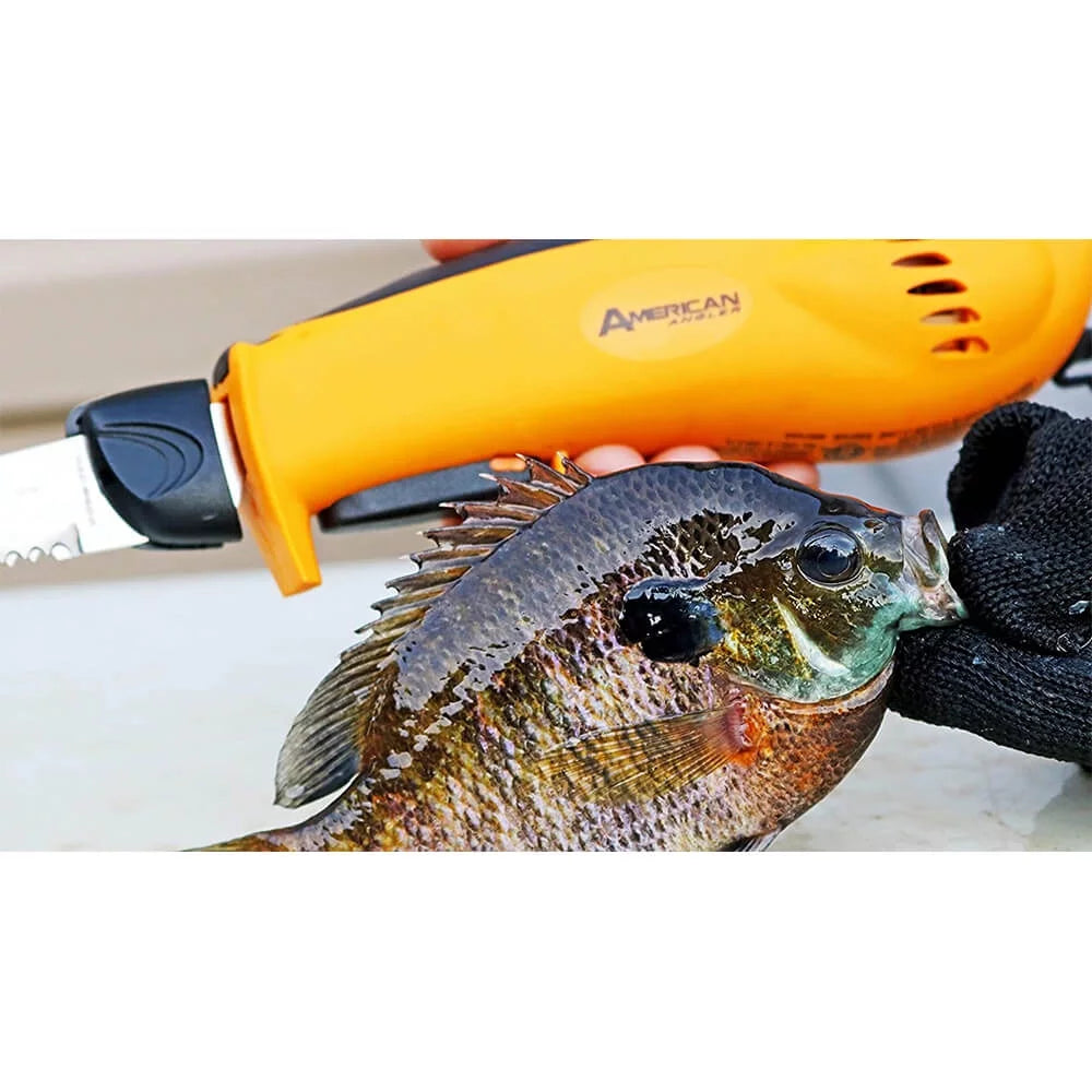 American Angler Pro Electric Fillet Knife with Glove and 5 Blades P68269