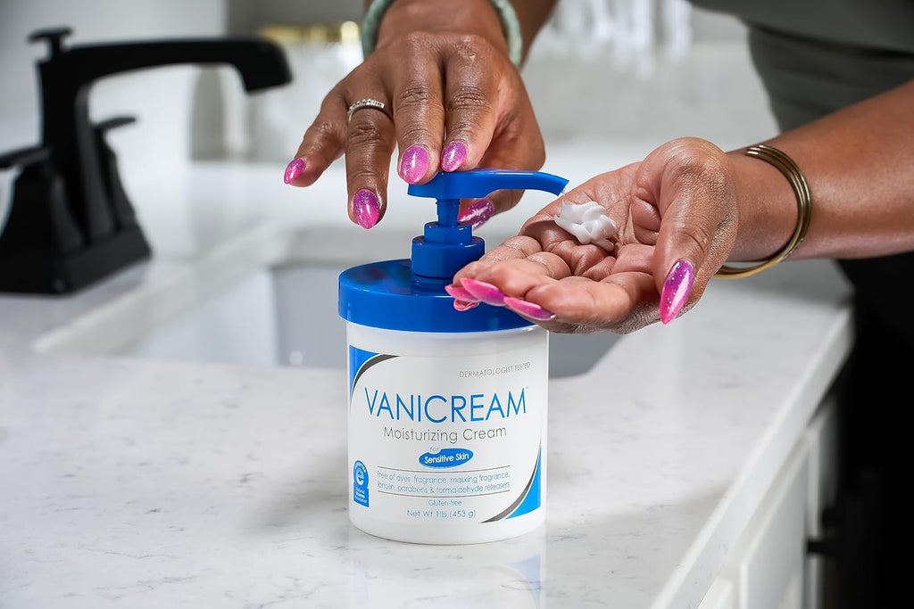 Vanicream Moisturizing Skin Cream with Pump Dispenser, 16 fl oz, Pack of 2 S6999