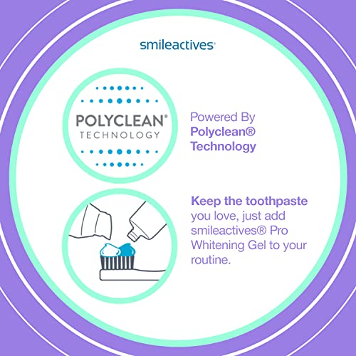 Smileactives Teeth Whitening Kit with Hydrogen Peroxide, Vanilla Mint Whitener Pen, 90 Day Kit S8914