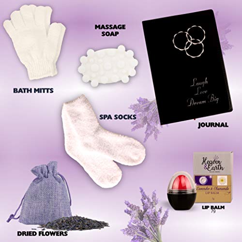 Lavender Pampering Gift Basket for Mom - Spa Bath Gift Set S827109
