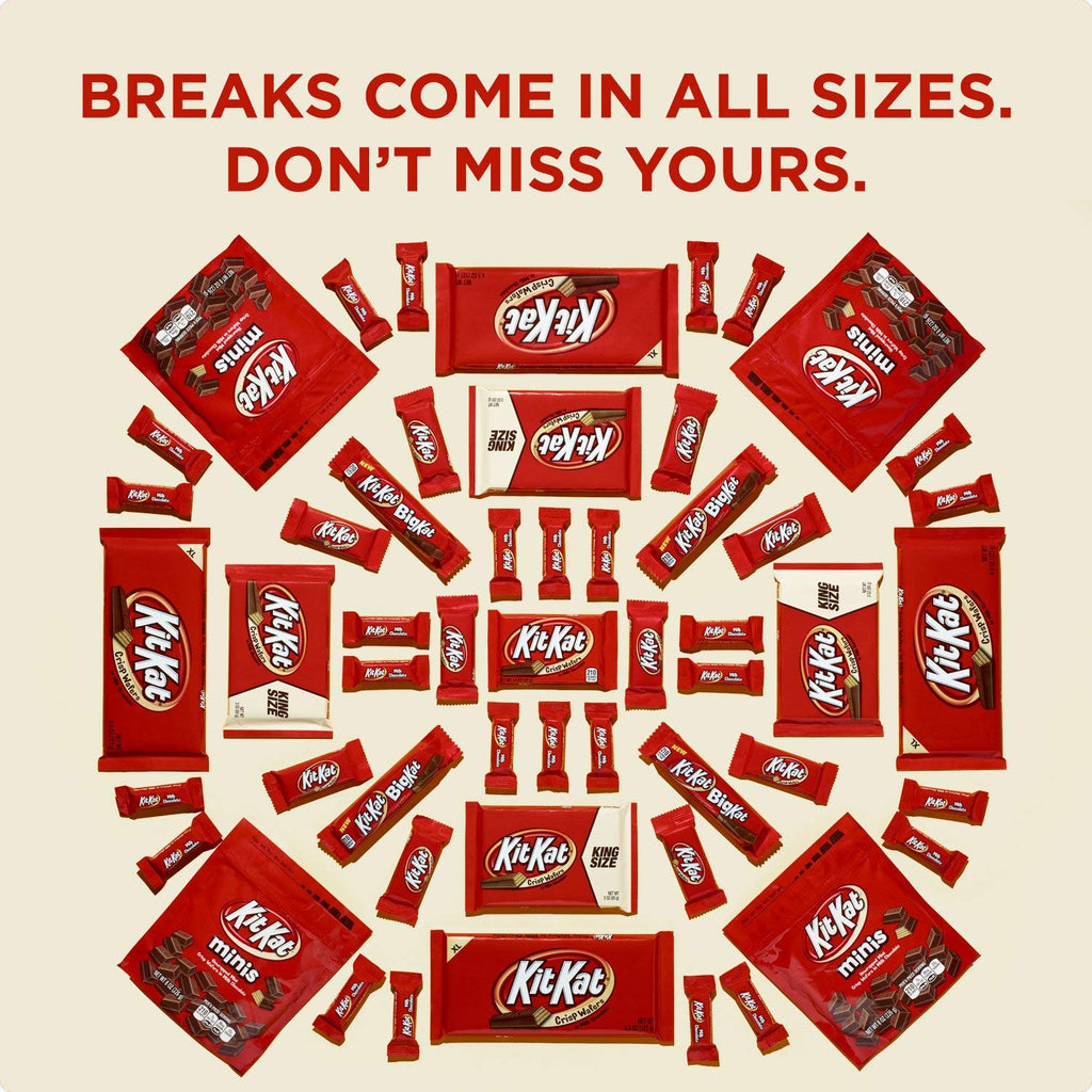 KIT KAT BIG KAT Milk Chocolate Wafer King Size Candy Bars, 3 oz (16 Count) D9190