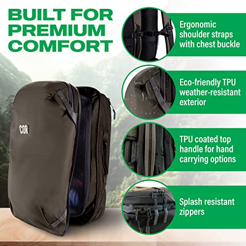 COR Surf Carry On Travel Backpack 28L Army Green L342