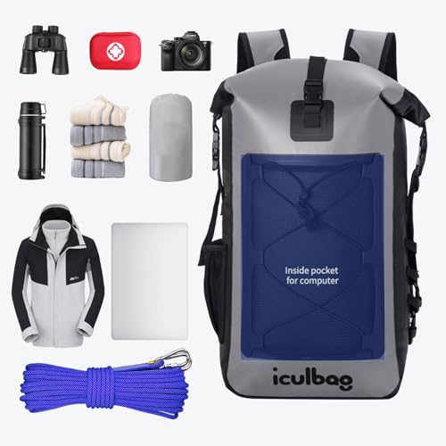 Dry Bag Waterproof Backpack 30L/40L for Kayaking Beach Travel E7301