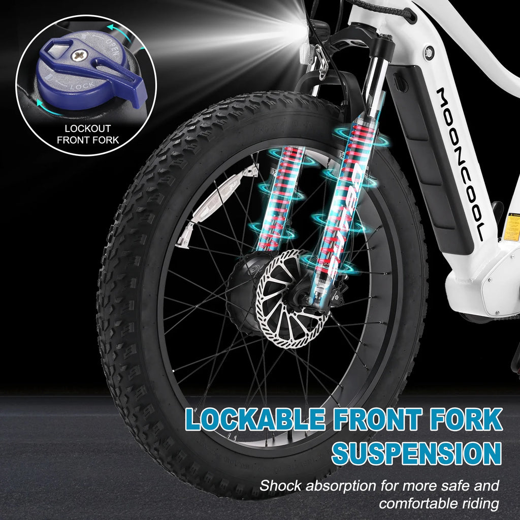 ABORON Electric Bike for Adults, 1000W Dual Motor AWD, 26" Fat Tire Mountain Ebike P938410