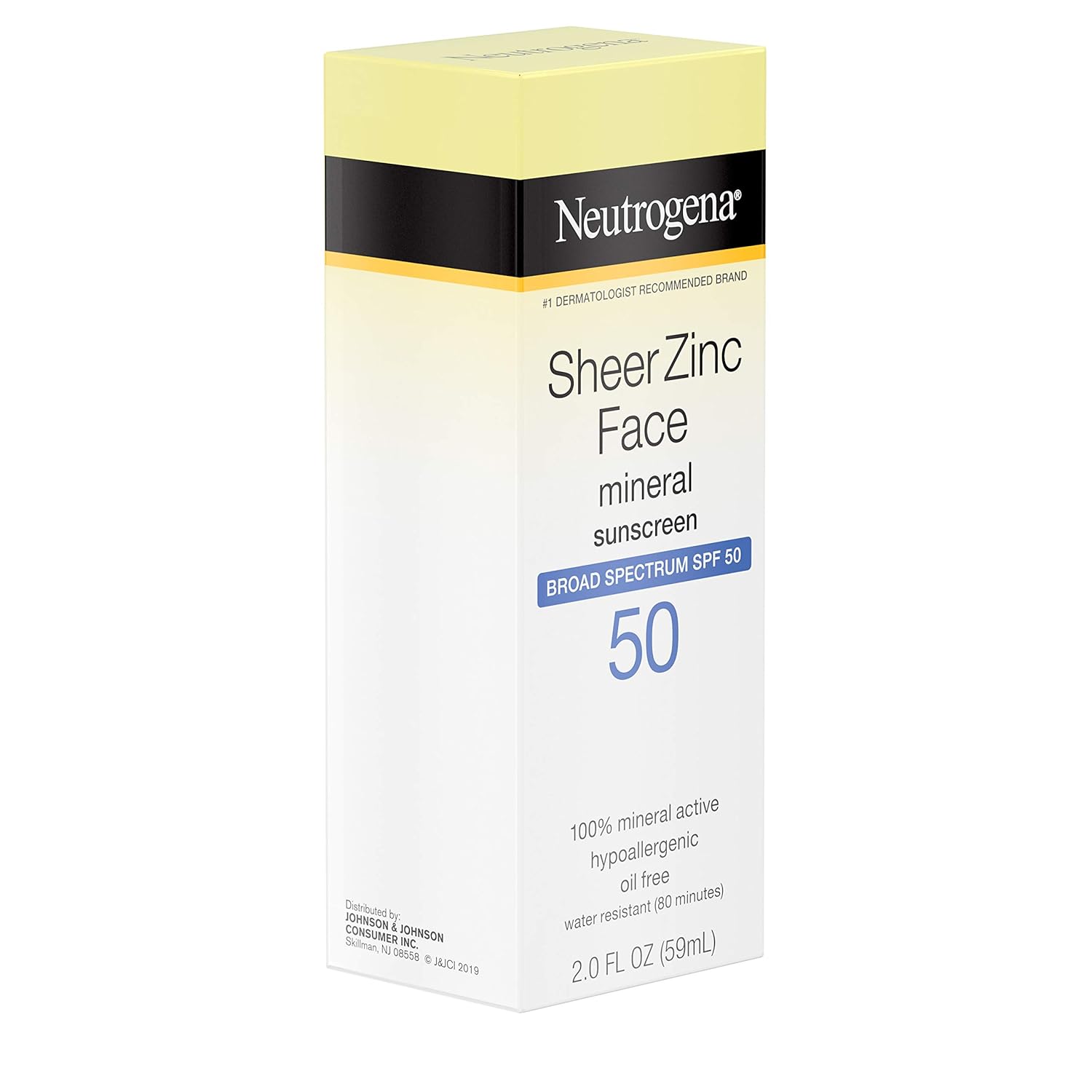 Neutrogena Sheer Zinc Oxide Dry-Touch Face Sunscreen SPF 50, 2 fl. oz M6645