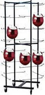 Champion Sports Rolling Football Helmet Rack Q315365