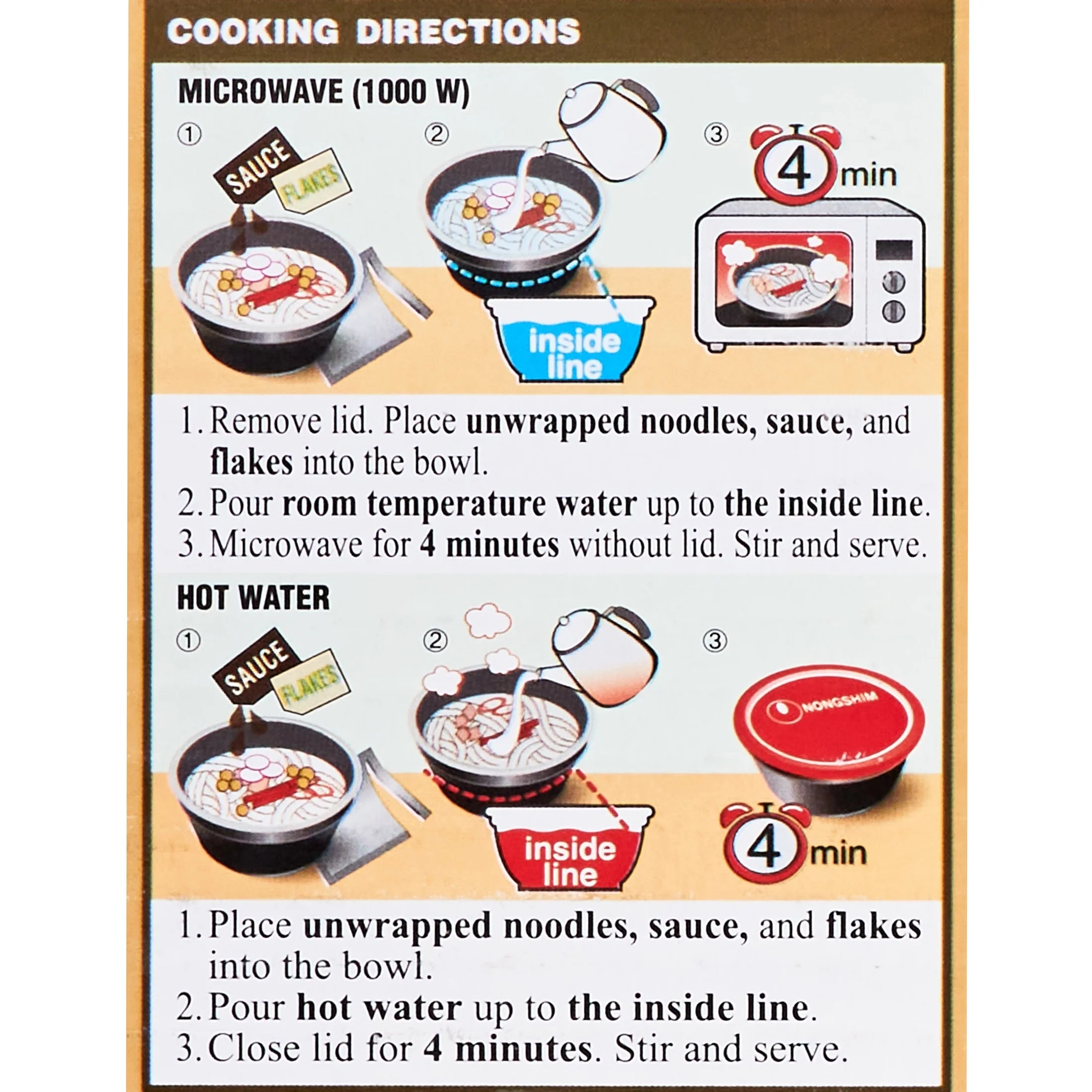 Nongshim Pre-Cooked Udon Savory Soy Noodle Soup Bowl, 9.73oz, 6 Count L7582