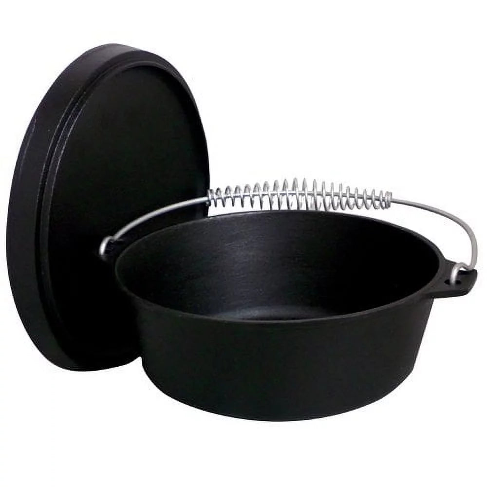 King Kooker #CI8S - Pre-Seasoned 8 qt Cast Iron Dutch Oven