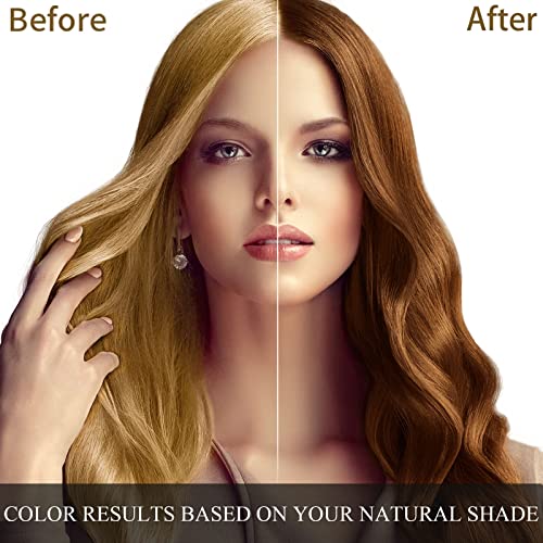 Ivnil Meidu Dark Brown Hair Dye Shampoo 3 in 1 for Grey Hair, 500ML W673