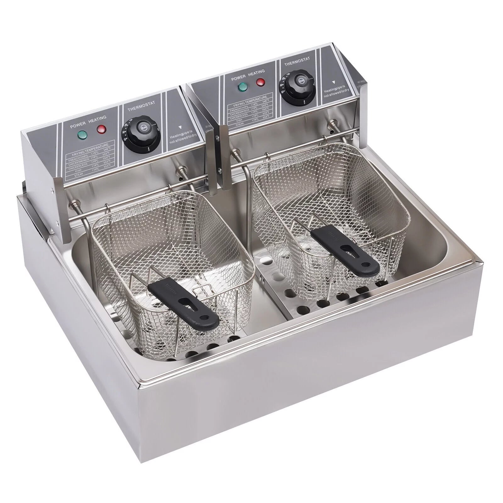 Miumaeov Churros Machine Manual Stainless Steel Vertical Sausage Stuffer with 12L Fryer G5601