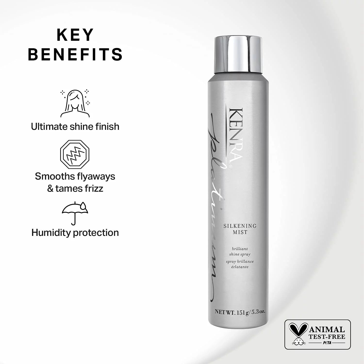 Kenra Platinum Silkening Mist Hairspray 5.3 oz (2-Pack) L537694