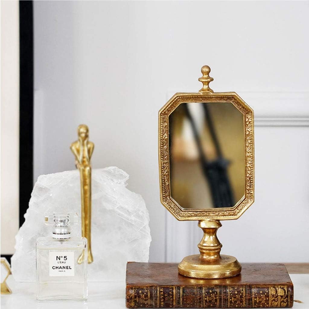 Retro Folding Table Mirror for Makeup and Home Decor, 4x9 Inches F21590