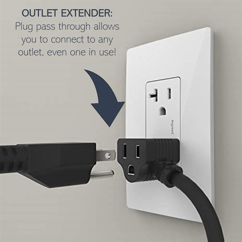 Legrand Wiremold RDSZCWH10 Furniture Power Center with USB, Recessed, 10 ft Cord, White C508