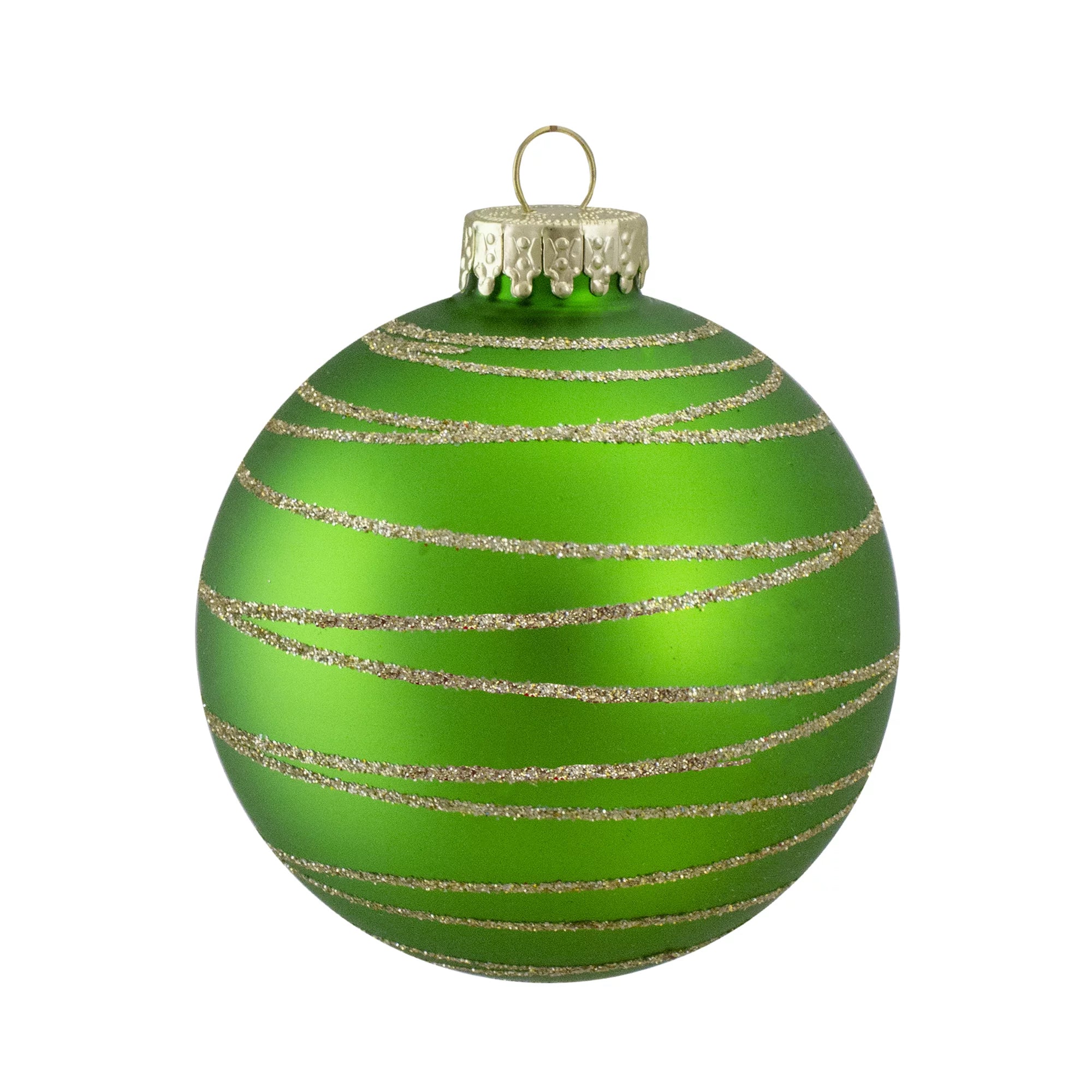 Northlight 4ct Glass Red and Green Matte Christmas Ball Ornaments 80mm I300