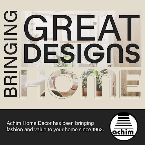 Achim Home Decor Allegra Window Curtain Panel with Valance, 42x84 Inch, White J8575