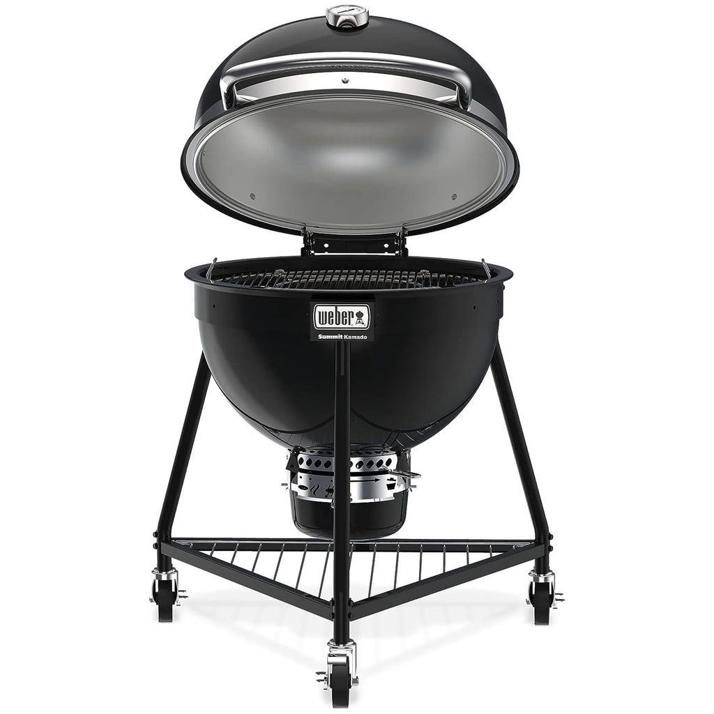 Weber Summit Kamado E6 Charcoal Grill with Stainless Steel Lid, Black E91220