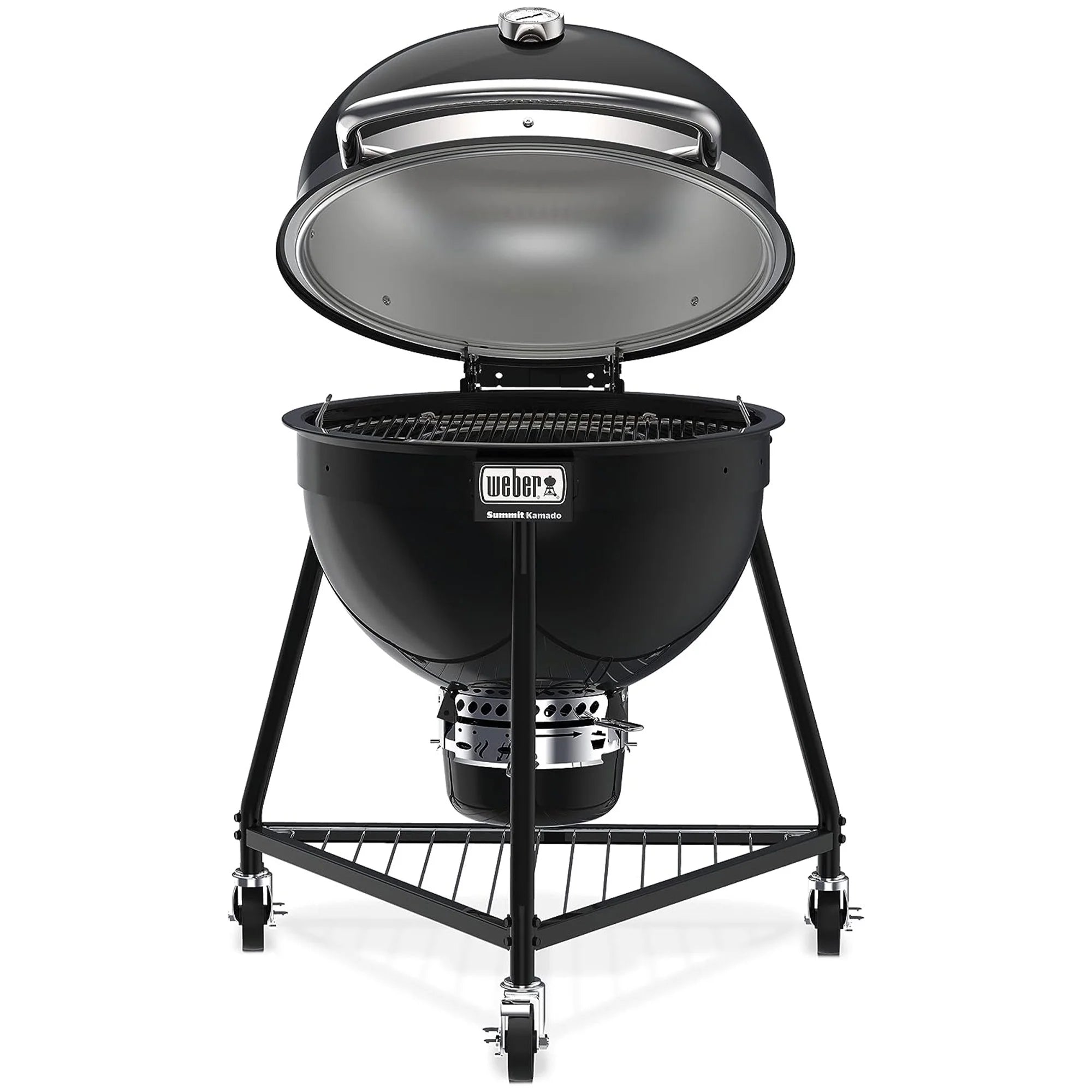 Weber Summit Kamado E6 Charcoal Grill with Stainless Steel Lid, Black E91220