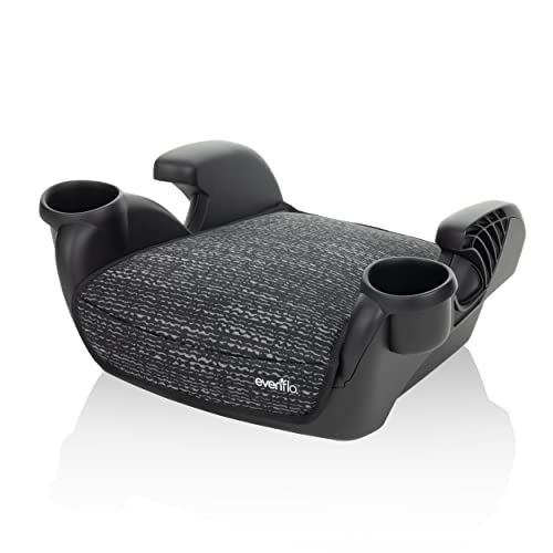 Evenflo GoTime No Back Booster Car Seat, Static Black, 2-Pack C69048