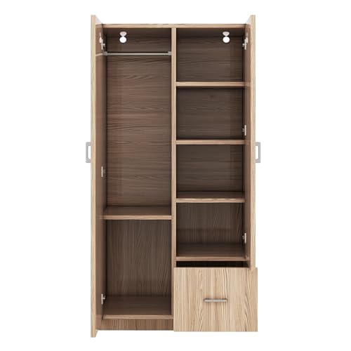 71'' Wooden Armoire with Double Doors and Storage Drawer U9775