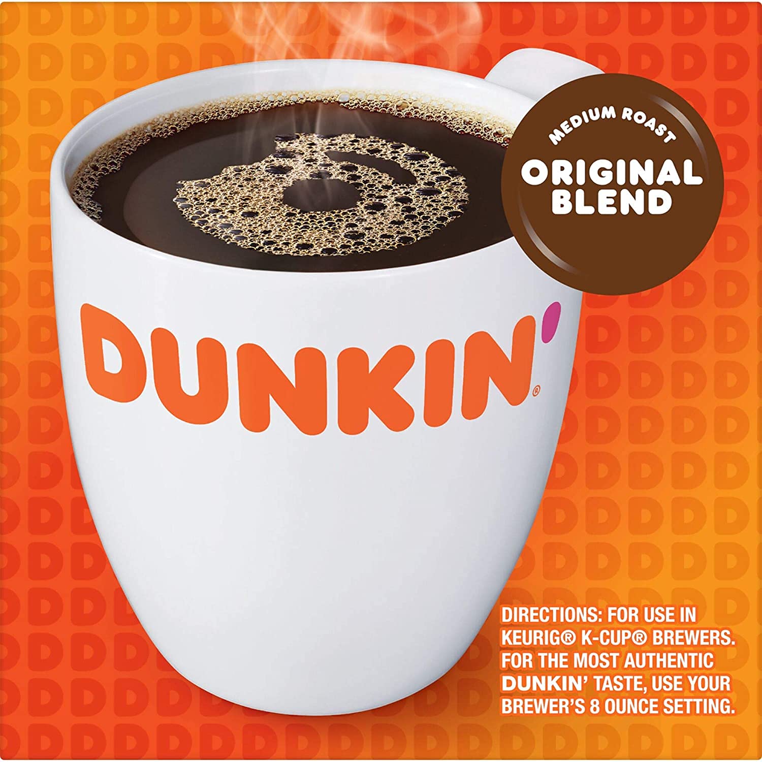 Dunkin' Original Blend Medium Roast Coffee K Cups, 72 Count R540