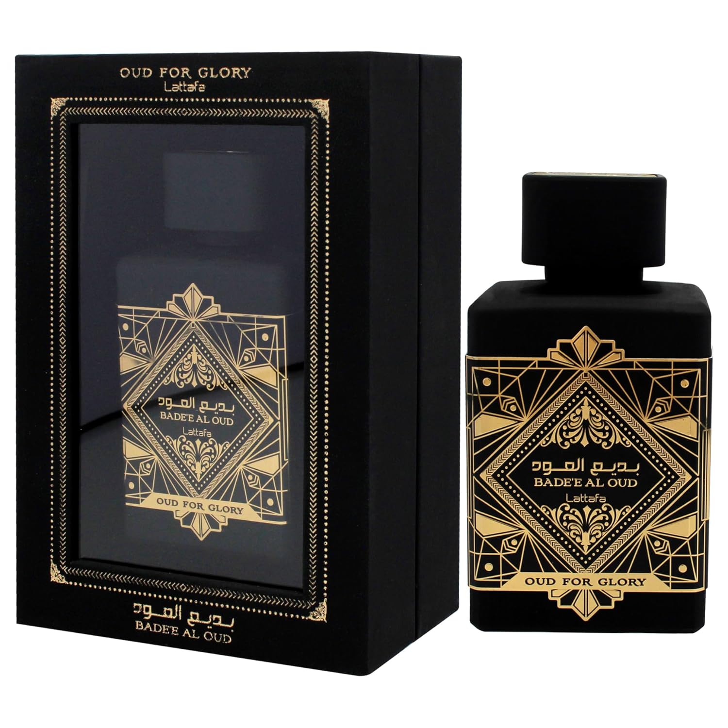 Lattafa Perfumes Bade'e Al Oud Eau de Parfum Spray, 3.4 oz O7856