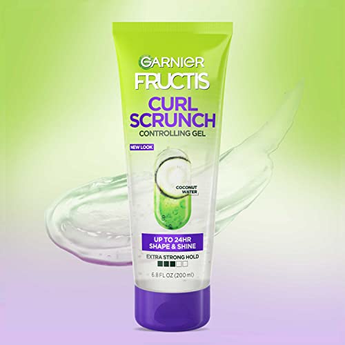 Garnier Fructis Style Curl Scrunch Controlling Gel, 6.8 Fl Oz, 3 Count P712