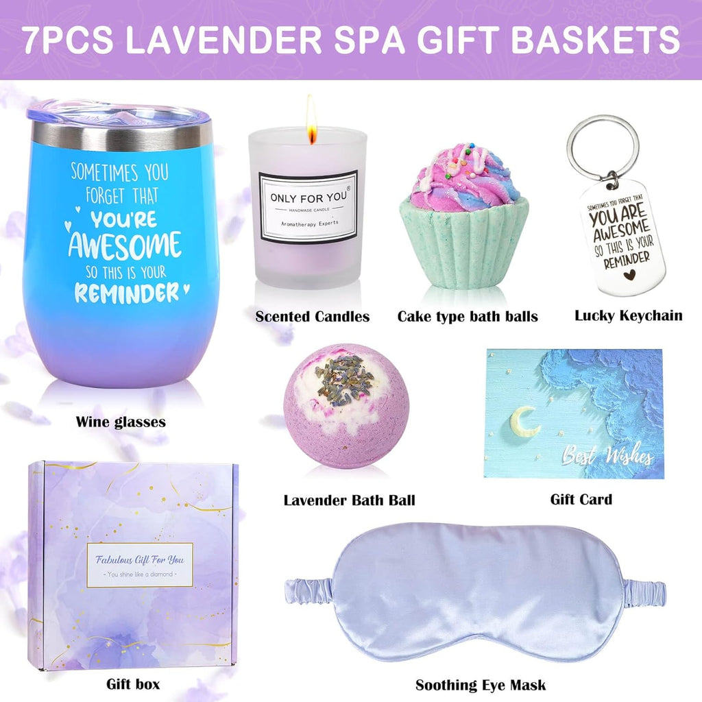 Spa Gift Baskets For Women, Self Care Kit, Valentines Day Gifts For Her A33237