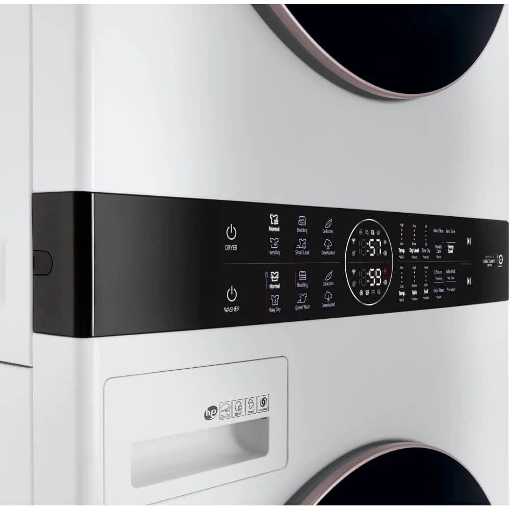 LG WKE100HWA Combination Washer Electric Dryer Gray D14492
