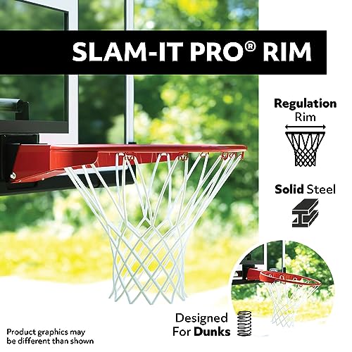 Lifetime 73729 48 in. Shatter Proof Backboard Rim Combo, Orange/White G132282