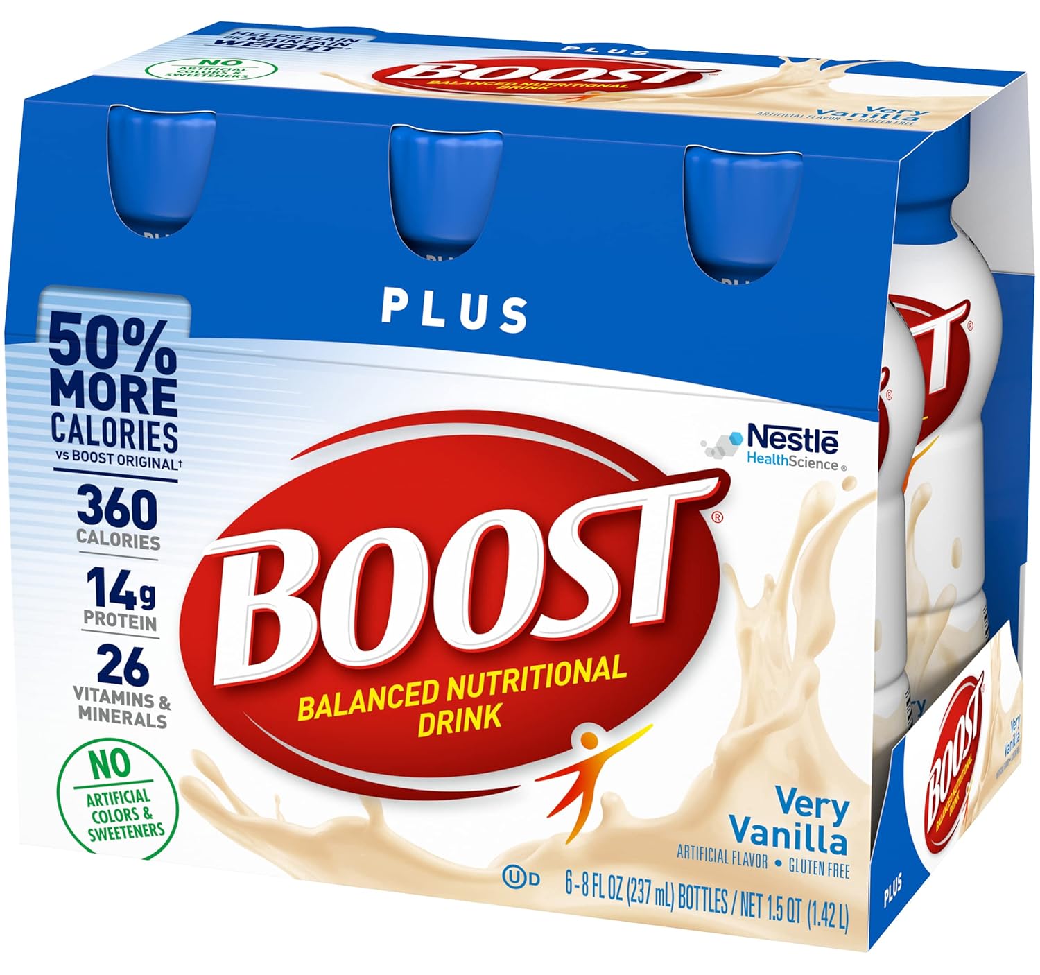 Boost Plus Complete Nutritional Drink Vanilla 8 Fl Oz Pack of 2 B617