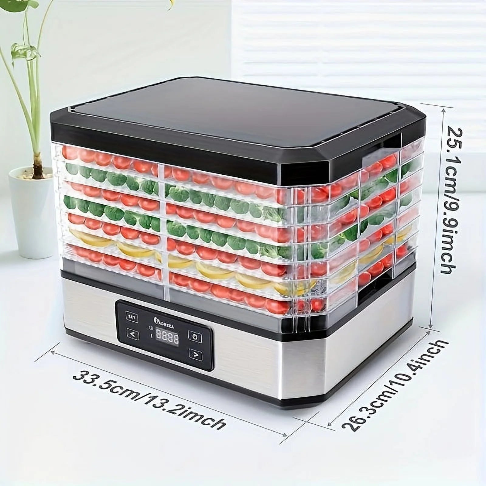 Food Dehydrator Digital Stainless Steel 400W C99739